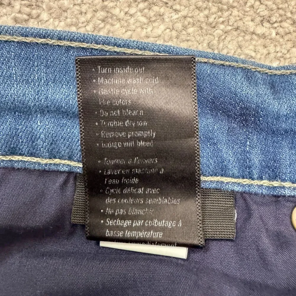 Paige Federal Hammonds Straight Slim Denim Jeans Men 34 Blue Medium Wash Stretch